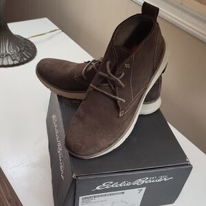 Eddie Bauer WomensBrown Fossil Booties, Size 7